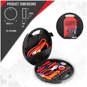 Kit de réparation et de sauvetage universel, ensemble d'outils, personnalisé, pour <span class=keywords><strong>urgence</strong></span> automobile, avec câbles Jumper, 30 pièces - Product Image 2