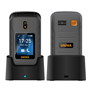 UNIWA V909T 2.8 Inch Double Screen VoLTE 4G Flip Feature Phone Dual SIM Card Beauty <b>Camera</b> Spanish/French/German 2250mAh Battery - Product Image 1