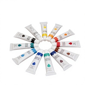 สีอะคริลิค CP Rich Pigment 12 สี บรรจุหลอดละ 12 มล. แบบแยกบรรจุ สำหรับนักเรียน ผู้เริ่มต้น เด็ก และผู้ใหญ่-สำหรับงานบนผ้าใบ - Product Image 3