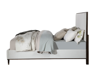 Modern Light Gray Fabric Adjustable Convertible Queen <b>Bed</b> - Product Image 2