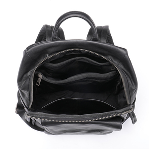Sac à dos pour ordinateur portable <span class=keywords><strong>Marant</strong></span> Casual grande capacité pour hommes, sac à dos noir en cuir véritable pour hommes - Product Image 2