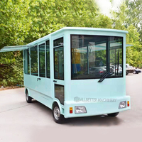 Carrito de helado móvil personalizado, camión de alimentos a la venta, autobús de comida, furgoneta de café