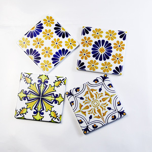 ที่รองแก้วเซรามิกทรงสี่เหลี่ยม Fg3 สีขาว โดโลไมต์ พิมพ์ลายดิจิตอล ดีไซน์ยุโรปย้อนยุค ทนทาน เหมาะเป็นของขวัญสำหรับธุรกิจ - Product Image 3