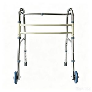 Déambulateur en acier inoxydable pour personnes âgées, pliable et fixe, avec fonction de torsion - Product Image 4