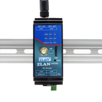 Módem Industrial 4G LTE con Tarjeta SIM, Riel de Montaje y Router, Producto de Comunicación y Redes ZLAN9809M-E
