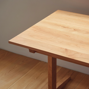 Escritorio de Madera Maciza, Mesa de Comedor de Madera Maciza, Mesa de Trabajo Rectangular de Estilo Japonés, Estilo Moderno Minimalista - Product Image 3