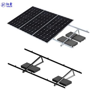 Nhanh chóng cài đặt trước lắp ráp năng lượng mặt trời PV ballasting Cấu trúc khung tam giác cho mái bằng - Product Image 1