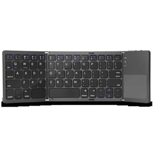 Hot Slim Tri-fold Wireless <b>Keyboard</b> <b>Mini</b> Clavier bluetooth Triple Pliage Touchpad Foldable bluetooth <b>Keyboard</b> - Product Image 3