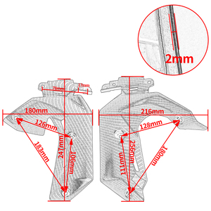 Protector de Panel de carenado para motocicleta, cubierta lateral del radiador XXUN para <span class=keywords><strong>kawasaki</strong></span> <span class=keywords><strong>Z650</strong></span> Z 650 Z-650 2017 2018 <span class=keywords><strong>2019</strong></span> - Product Image 6
