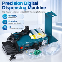 Machine de distribution de colle à affichage numérique avec mélangeur statique, distributeur de liquide adhésif de précision pour applications d'assemblage industriel