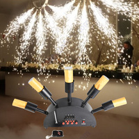 Système de tir de feux d'artifice froids en forme d'éventail pour mariage, système de tir de fontaine froide, machine de tir de pyrotechnie froide