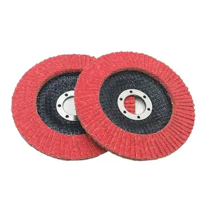 Red 125mm 5inch Creamic Flap Disc for Metal Wood Stainless Steel Polishing and Grinding