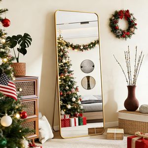 <span class=keywords><strong>Miroir</strong></span> sur pied pleine longueur sur mesure, certifié, durable, haut de gamme et grand format pour salon - Product Image 6
