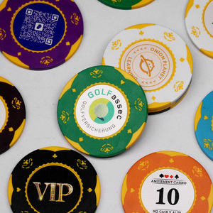 Fichas de póquer de arcilla antifalsificación con código QR y marcado UV, ficha de seguridad de denominación personalizada para jugadores de <span class=keywords><strong>casino</strong></span> y póquer - Product Image 4