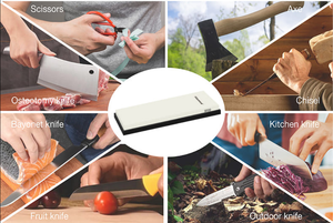 Bộ mài dao đá mài đơn mặt Hiamea H1019 bền chắc, làm từ corundum trắng, độ cứng 5000 grit - Product Image 5