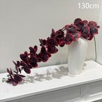 Burgunder-Serie Einzelstiel Seidenblume Dunkelrot Künstliche Blume Blumenarrangement Zubehör für Hochzeit Heim Event Dekoration