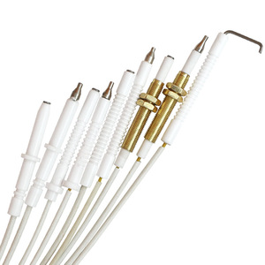 Aiguille d'allumage en céramique double or avec fil pour cuisinière GPL/gaz naturel, accessoire de protection anti-extinction de flamme intégré - Product Image 1