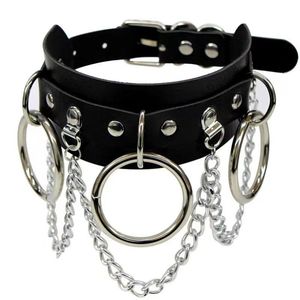 Wowei Vintage Punk Goth Clouté Rivet Noir PU Cuir Coeur Forme <span class=keywords><strong>Biker</strong></span> Collier Ras Du <span class=keywords><strong>Cou</strong></span> Gothique Collier avec Pointes Réglable - Product Image 2