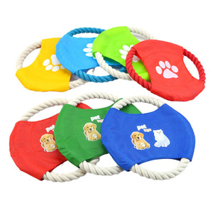 Giocattolo per Cani a Forma di Disco Volante in Cotone Leggero, Logo Personalizzabile, Ecologico, per Addestramento all'Aperto, Stile Sportivo - Product Image 2