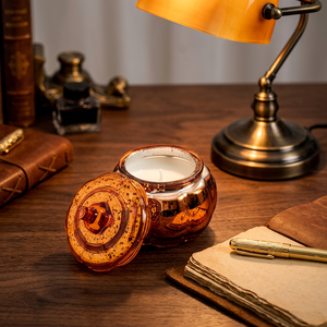 LANJO Elegant Pumpkin Jar Scented <b>Candle</b> Gift <b>Set</b>, 2 Pack Floral Aroma <b>Candles</b>, Home Decor Gift Box, 20-40 Hours Each Burn Time - Product Image 3