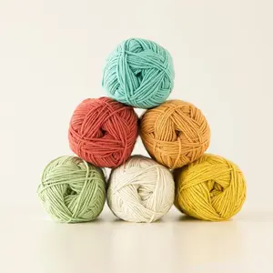 EXW Price Supply Solid Color Acrylic Knitting Milk Cotton Yarn Made In China