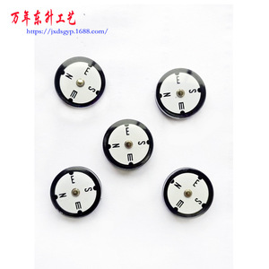 Miniature Compass 20mm ABS Plastic Portable Pointer Dial Hiking Mountaineering Camping Outdoor Use - Product Image 1