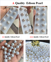 Perles d'eau douce naturelles en gros, 11-12 mm, couleur blanche, rose, violette, perles Edison, qualité supérieure, perles en vrac pour la fabrication de bijoux