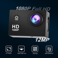 Caméra d'Action Sportive Mini HD Étanche 1080p pour Moto et Sports Extrêmes avec Mode Manuel