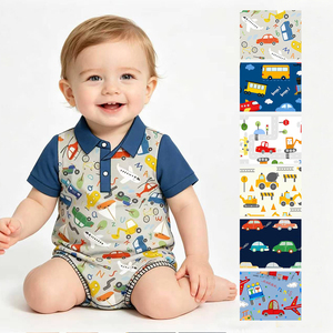 Ropa de Verano para Bebés Niños, Romper Personalizado, Ropa de Boutique de Moda al por Mayor, Precio de Fábrica, Ropa de Manga Corta para Niños Pequeños - Product Image 2