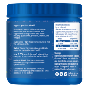 OEM 10 in 1 Multivitamin Soft Chews for Dogs & Cats-High-<b>Protein</b> Joint & Digestive Health 120 Count - Product Image 3