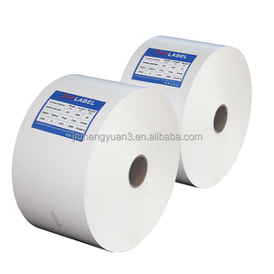 75 Um termal sentetik Film etiket beyaz Jumbo rulo hammadde polipropilen etiket stok Jumbo rulo BOPP etiket - Product Image 3