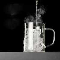 Offre Spéciale – Tasse en Verre Borosilicate Transparent de Haute Qualité avec Poignée Cartoon Écologique, 201-300ml, Compatible Micro-ondes et Lave-vaisselle, Facile à Utiliser