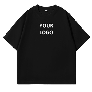 Camiseta de Algodón Puro de Alta Calidad de 300G, Impresión de Logotipo Personalizada, Hombros Caídos, Talla Grande, Color Sólido, Fabricación de Camisetas al por Mayor - Product Image 1