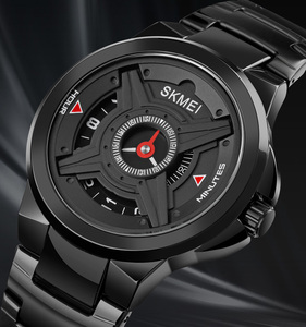 SKMEI — montre rétro de design pour hommes, en acier inoxydable, largeur 1699 - Product Image 5