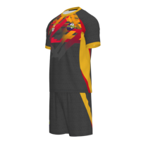Jersey Sepak Bola Cetak Digital Kustom Tim China Unisex Dewasa 100% Poliester Anti-Bakteri Cepat Kering Bernapas Perlindungan UV