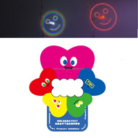 Lentilles de test de carte postale Raster Filtres de fête Starlight Scope Love Snow Moon Diffraction Glasses Filter