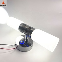 Lumière de lecture LED tactile avec chargeur USB, 10 w 12V 24V, pour bateau, Yacht marin