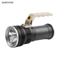 Linterna LED de Mano QXMOVING Súper Brillante, Recargable, Impermeable, con Cuerpo de Aleación de Aluminio, para Camping, Caza y Emergencias
