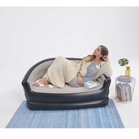 Canapé transat gonflable de haute qualité Portable 2 personnes Air canapé-lit pliant floqué fauteuil pour une utilisation intérieure et extérieure