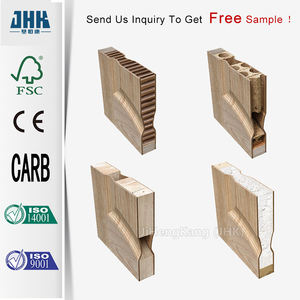 Puerta de chapa cuadrada de 2 paneles sin terminar con textura de N-maple, puertas personalizadas, el panel de la puerta se pega con chapa de buena calidad - Product Image 2