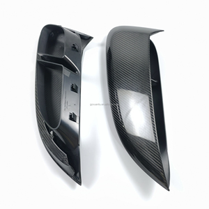 Fibre de carbone sèche + PP <span class=keywords><strong>GT4</strong></span> RS Style Side Bumper Air Vents pour <span class=keywords><strong>Porsche</strong></span> 718 Cayman Boxster Fender Side Vent Trim - Product Image 2