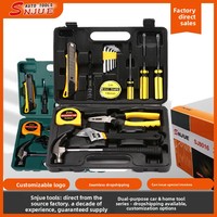 Vente directe d'usine - Ensemble de boîtes à outils en acier au manganèse - Trousse à outils combinée pour voiture et maison, comprenant des pinces, des clés, des tournevis