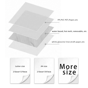 Giấy dán decal vàng sáng tự dính HH 042, giấy vinyl, lớp lót giấy kraft, khổ 8.5x11, có thể in - Product Image 4