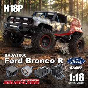รถบังคับวิทยุ MJX HYPER <span class=keywords><strong>1</strong></span>:18 สเกล บลัชเลส H18P รุ่นใหม่ รถออฟโรด 4WD <span class=keywords><strong>ปี</strong></span>นป่าย ฟอร์ด บรองโก ร็อคครอว์เลอร์ รถบังคับวิทยุ Mento - Product Image 2