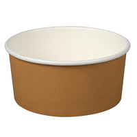 Bols à salade jetables en papier kraft à paroi simple imprimés en sérigraphie King Garden - Diverses tailles (500ml-1500ml) Logo personnalisé Jiangsu