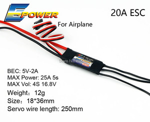 Contrôleur de vitesse de moteur Aoda AEORC ESC 1S5A 2S5A <span class=keywords><strong>10A</strong></span> 20A 30A 40A Brushless ESC pour avion RC avec <span class=keywords><strong>UBEC</strong></span> pour RC FPV Quadcopter - Product Image 5