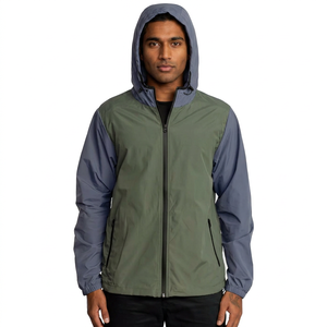 Veste de pluie d'extérieur à ajustement parfait avec tissu respirant à séchage rapide et capuche réglable pour un usage quotidien Vestes pour hommes - Product Image 1