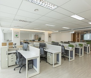 工場生地ガラスMFC 8キュービクルコールセンターワークステーションオフィスキュービクルパーティションコンピュータデスクテーブルワークステーション25年 - Product Image 4