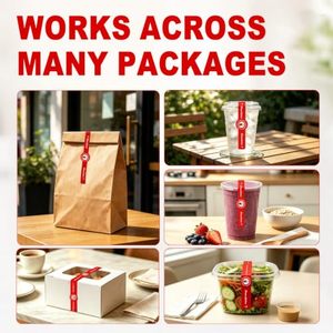 Etiquetas Adhesivas Selladas para Bebidas de Té con Leche, 500 Unidades por Rollo, Ecológicas, Fuerte Adhesión, Venta al por Mayor - Product Image 6