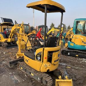 Mini-excavatrice Komatsu Pc18 d'occasion du Japon, 1,8 tonne, modèle 2021, avec moteur, boîte de vitesses, pour travaux de construction urbaine et démolition en intérieur - Product Image 2